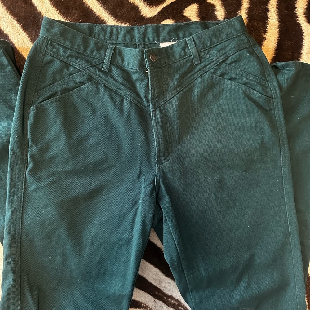 Vintage Dark Green Rockies Jeans